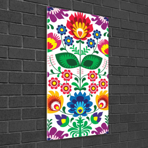 Tulup Glass Print Wall Art 50x100 - Ethnic pattern - Zdjęcie 1 z 5