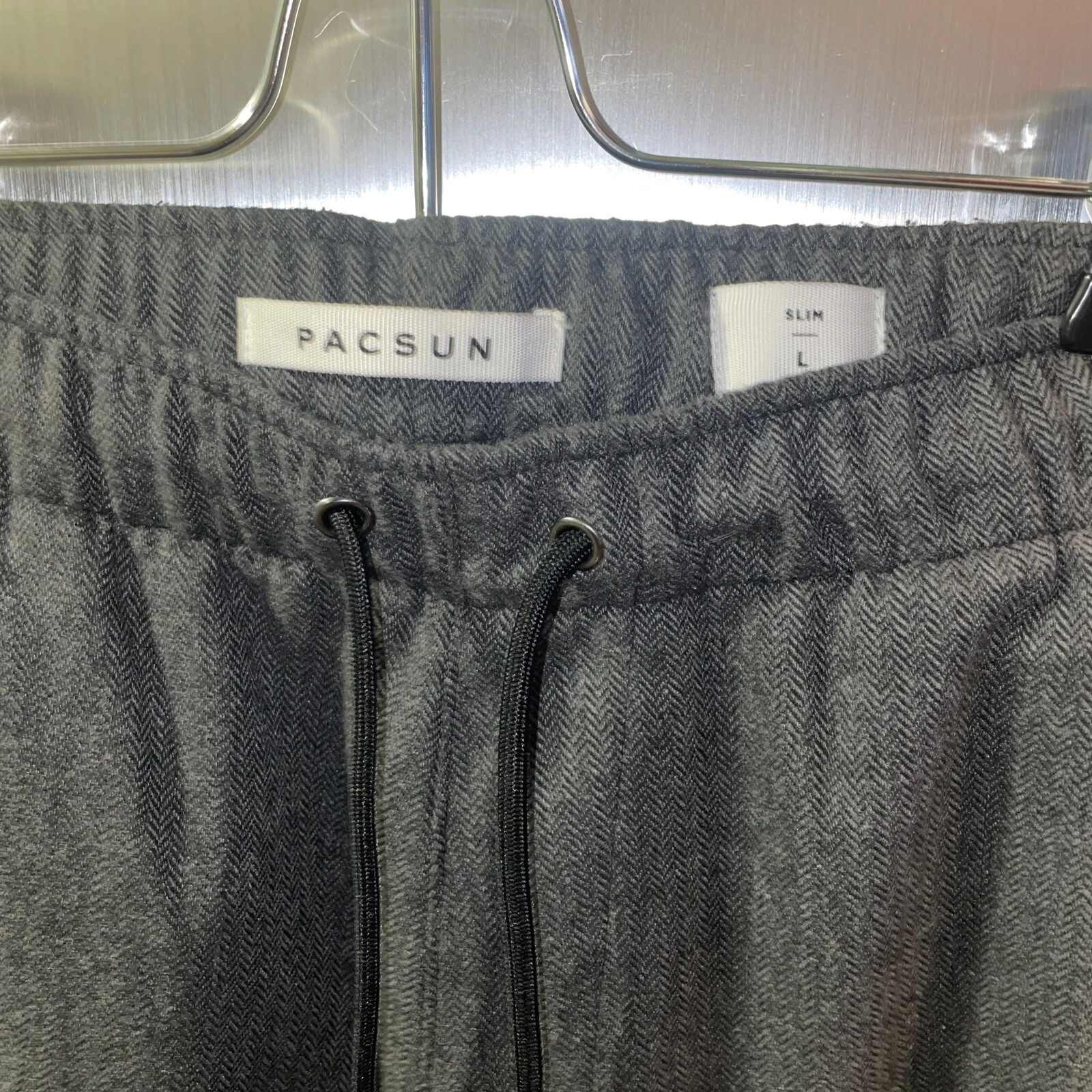 Pacsun Men's Gray Wool/Polyester Slim Large Jogger Style Pants