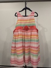 Girls Multi-Color Striped Dress