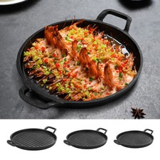 Camping BBQ Griddle Grill Pan Frying Pan Steak BBQ Grill Pans Non Stick uk