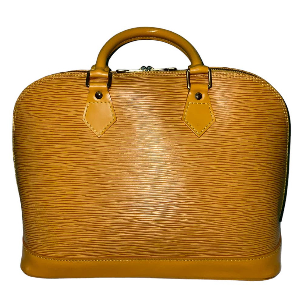 Louis Vuitton Alma Yellow Epi Leather Vintage Bag - image 3