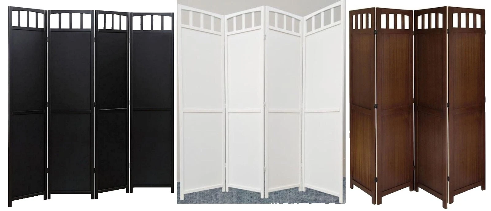 黑色当代屏幕和房间隔断