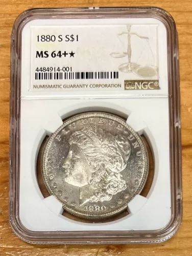 1880-S Morgan Silver Dollar NGC MS64+ High End Exceptional Eye Appeal