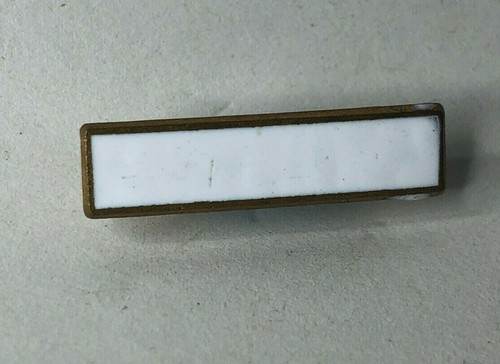 1960's School House Badge White Enamel badge 26 x 7 mm  - Picture 1 of 3