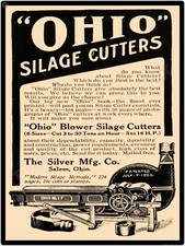Ohio Silage Cutters 9" x 12" Metal Sign