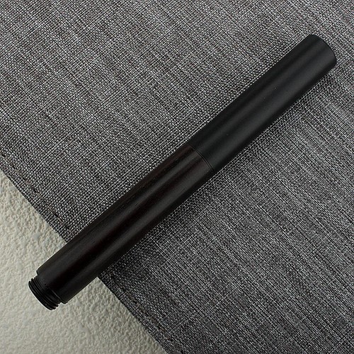Mini penna stilografica tascabile metallo bosco legno design classico pennino extra fine 0,38 mm - Foto 5 di 28