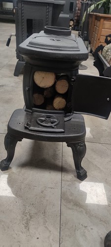 Woody Cast Stove Nostalgia, Wood Burning Stove, % 100 Cast Iron Stove - FS-059 - Picture 3 of 6
