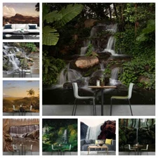 3D Waterfall Mountains Self-adhesive Wallpaper Removable Wallpaper Wall Mural