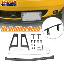 Front Bumper Lower Grille License Plate Mount Bracket For Dodge Challenger 15-23