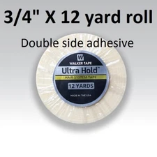 Walker Tape Co Ultra Hold Tape 3/4"X12 yard Roll lace wig hairpiece