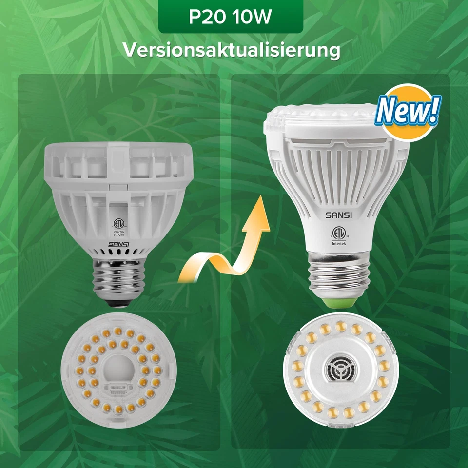 3X10W=100W E26 LED Grow Light Bulbs Full Spectrum Indoor 900lm 4000K Veg COC - Image 4 of 4