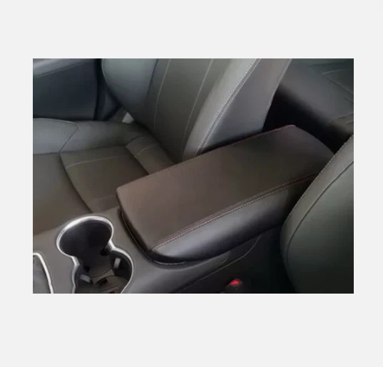 Черный кожаный защитный чехол для хранения подлокотника для Toyota Venza 2021-2024 годов выпуска - Изображение 2 из 4