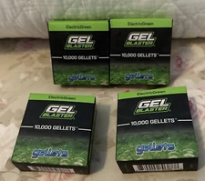 40,000 Gel Blaster Gellets Electric Green 4 Boxes Of 10,000 NEW