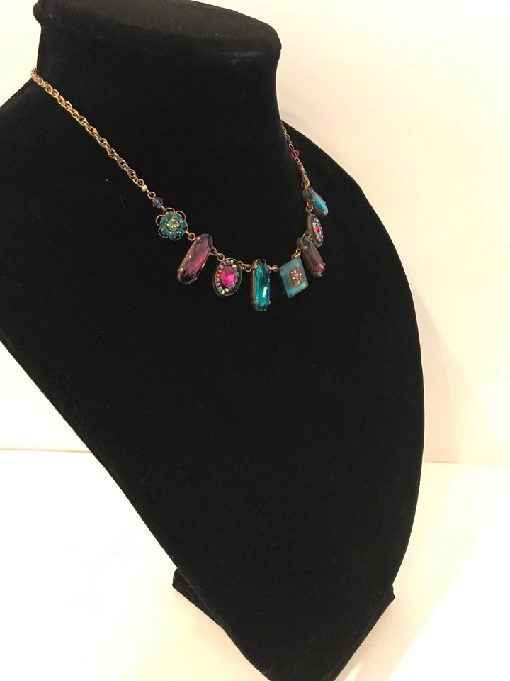 Collar FIREFLY Cristal Swarovski Múltiples Piedras-N131 Foto 4 de 4