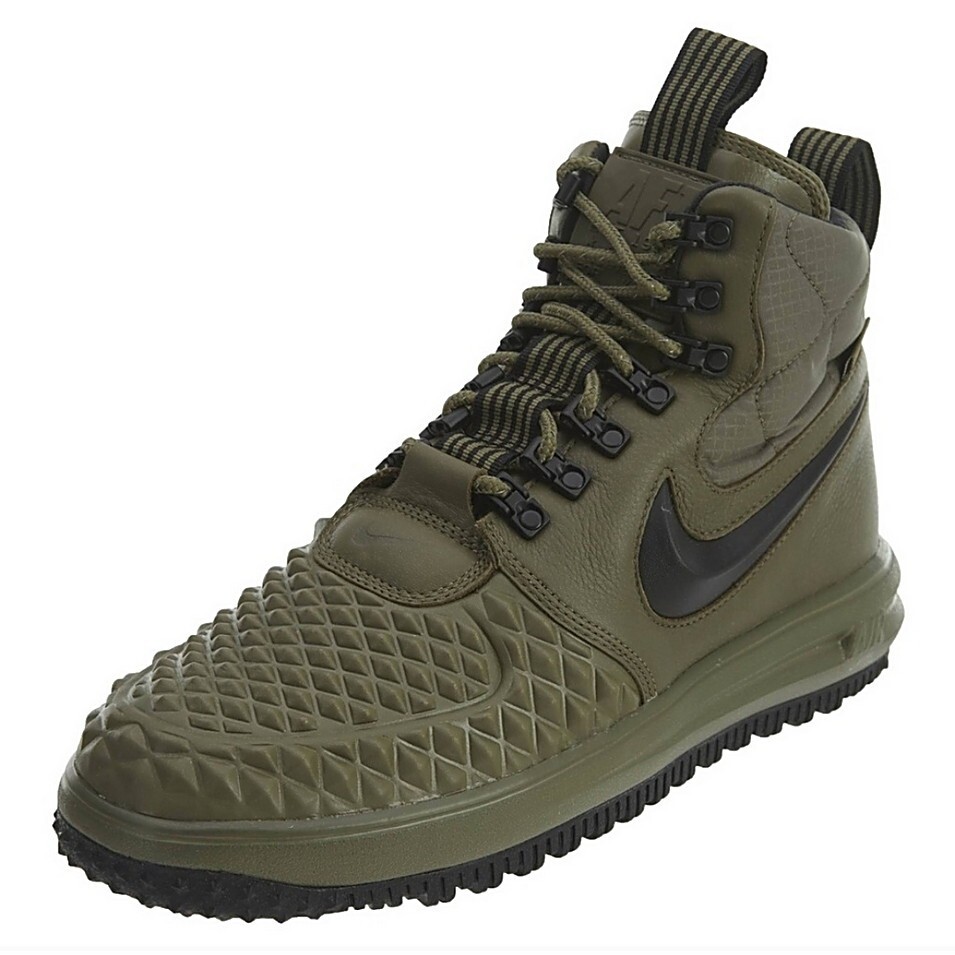 NIKE Lunar Air Force 1 Duckboot 17 Olive Green Mens Size 9.5 | eBay