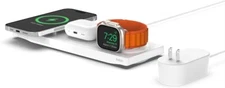 Belkin Boost Up Charge Pro 3-in-1 Wireless Charging Pad with MagSafe White