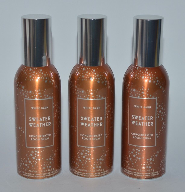 3 BATH & BODY WORKS SWEATER WEATHER CONCENTRATED ROOM SPRAY PERFUME
