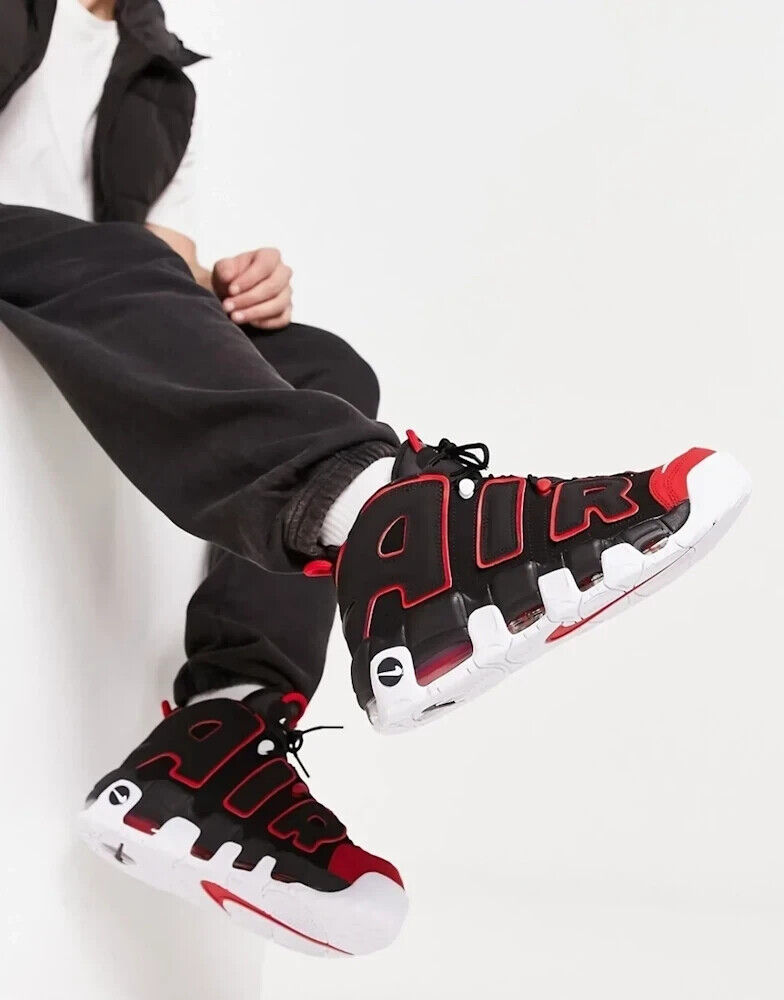 Nike Air More Uptempo 96 Red Toe Size 9 US Men's FD0274-001 Nike Air More Uptempo 96 Red Toe Size 9 US Men's FD0274-001