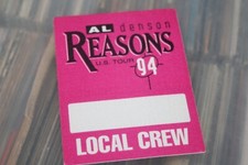 Al Denson - unused Backstage Pass #2  - FREE SHIPPING -