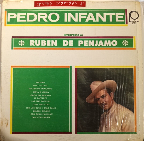 PEDRO INFANTE - INTERPRETA A RUBEN DE PENJAMO - 1979 MEXICAN LP, RANCHERAS
