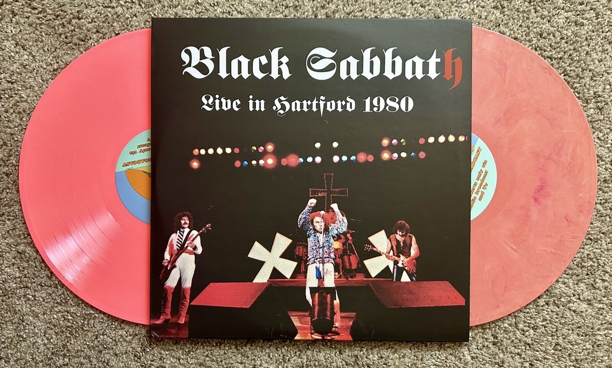 Black Sabbath LIVE In Hartford 1980 Pink Colored Vinyl 2 LP NEW
