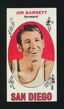 1969-70 Topps Basketball -#51 JIM BARNETT RC (San Diego Rockets) *Crease Free*