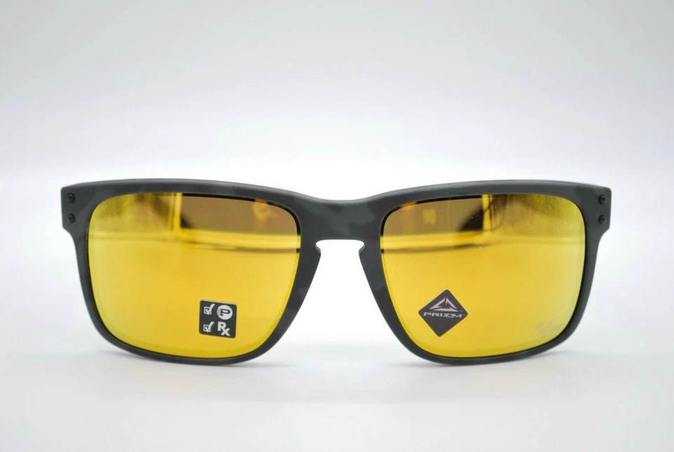 NOVO ÓCULOS DE SOL OAKLEY OO9102-O355 HOLBROOK BLK PRIZM 24K POL AUTÊNTICO RX 57-18 - Imagem 3 de 4