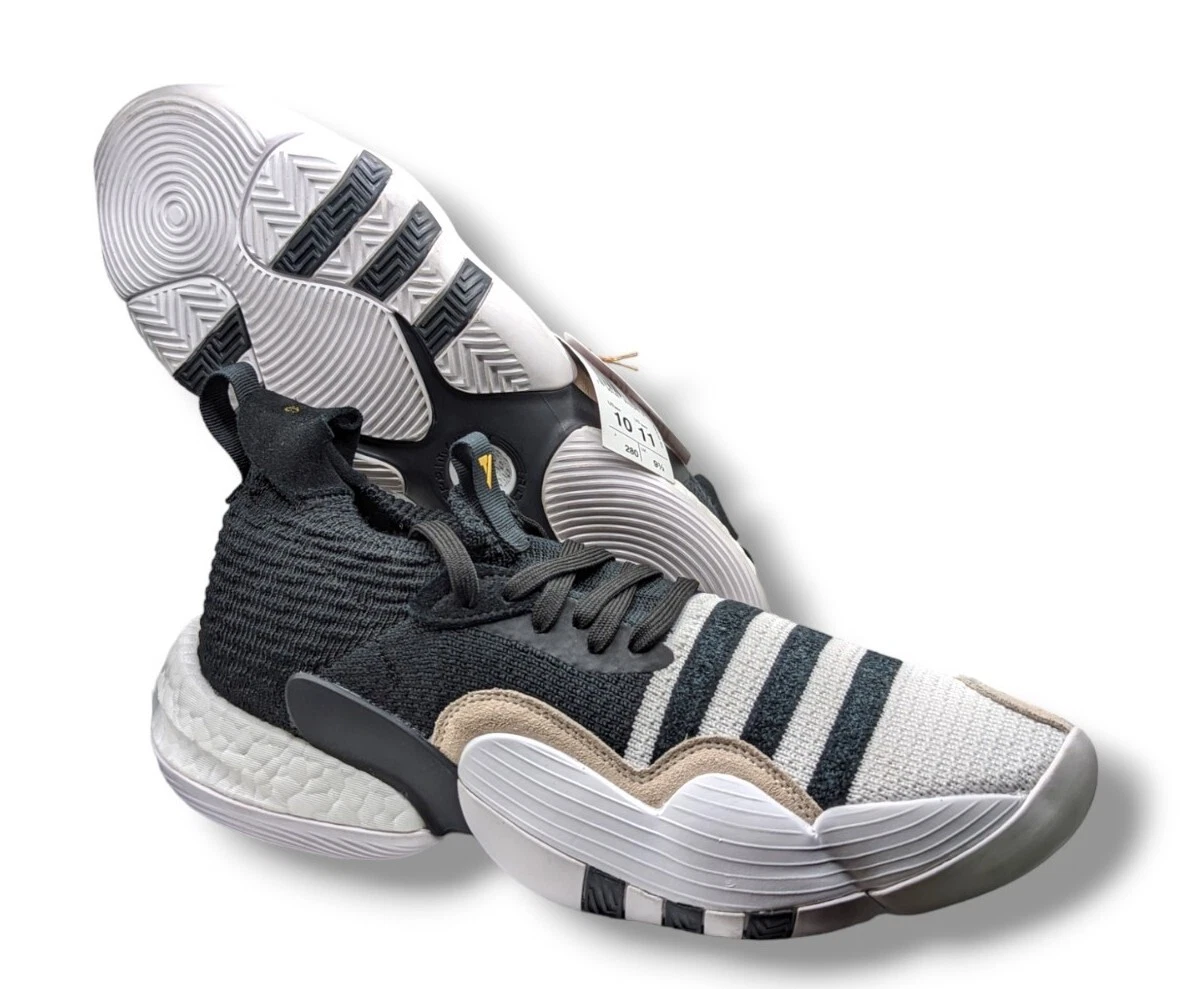 Taglia 10 Adidas Trae Young 2.0 Super Villain 2022 Nero Bianco Abbronzato Con etichette