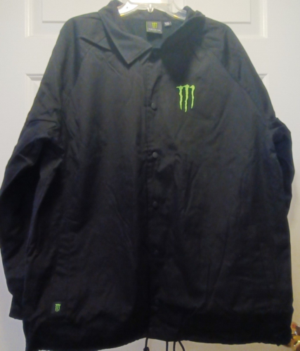 Monster Energy Mens Monster Heavy Weight Coat Black 2XLarge NWOT E6