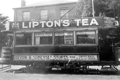 Ufd-18 Devon & Somerset Stores Liptons Tee Straßenbahn. Foto