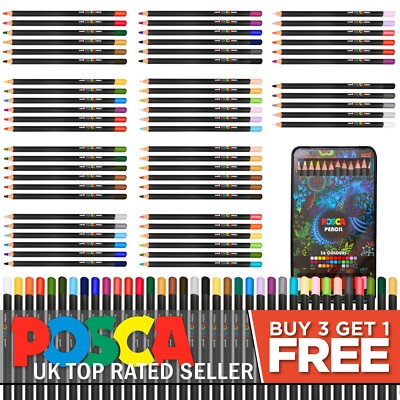 Posca Buntstifte Profi Künstlerfarbstifte auf Öl- und Wachsbasis