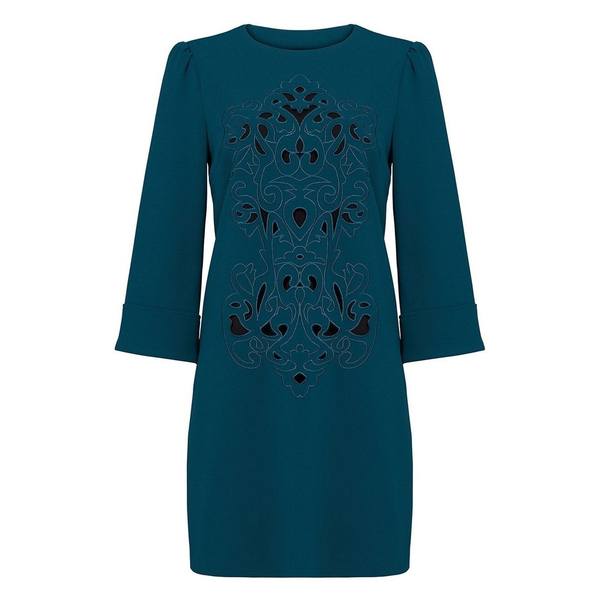zara green dress midi RVCA
