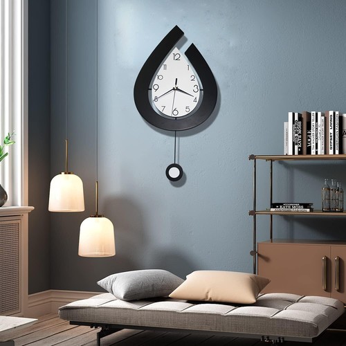 Decorative Wall Clock for Living Room Decor,22.4 Inch Big Silent Wall Clock Non - Picture 4 of 7