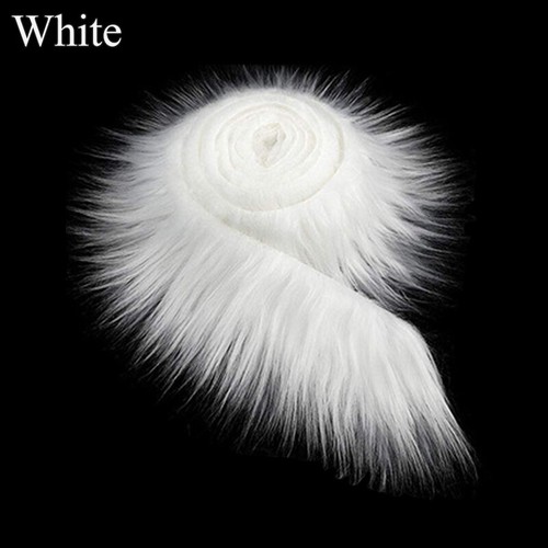 Faux Fur Collar Trim Tapes 1.5M DIY For Hood Collar Shawl Coat Hood Craft Supply - Picture 4 of 22