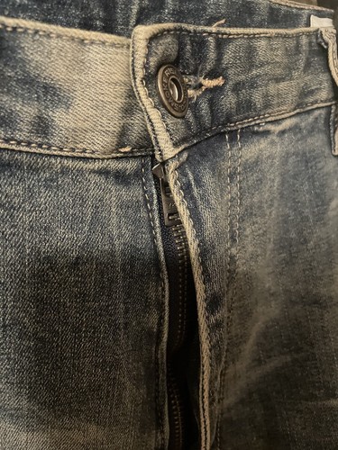 Smoke Rise Mens Jeans Distressed Blue Denim Size 40x 32 Y2K Baggy - Picture 2 of 22
