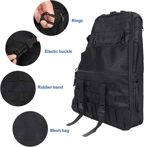 4Doors Organizers Saddlebag Holder Bags Tool Kits For Jeep Wrangler JK TJ JL 07+ - Picture 11 of 24
