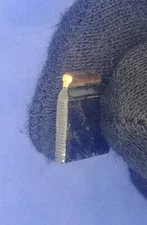 Christy No. 37 Gold Bead Front Sight Blade - NOS Rifle Sight w Serrated Face