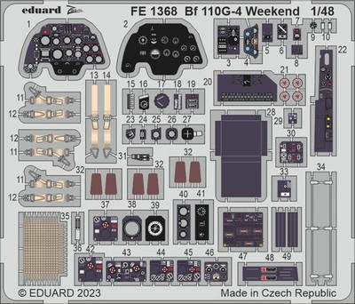 Eduard 1/48 Bf 110G-4 Cockpit (EDU Weekend) FE1368