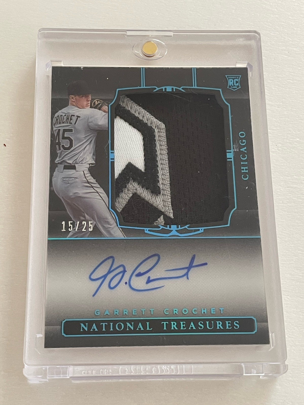 2021 Panini National Treasures - Rookie Garrett Crochet AUTO 15/25 RED SOX #156 view 4