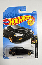 Hot Wheels Nightburnerz '88 Honda CR-X Diecast Black/Gold Unopened