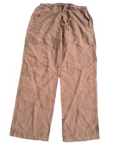 Fresh Produce 100 Linen Brown Wide Leg Pants Size S