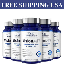 5 pack MD Nutrition Vision MD Eye Vitamin CARMIS - Eye Supplement 30 Softgels.