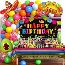 Winrayk Mexican Fiesta Party Decorations Cinco De Mayo Birthday Decor, Fiesta...