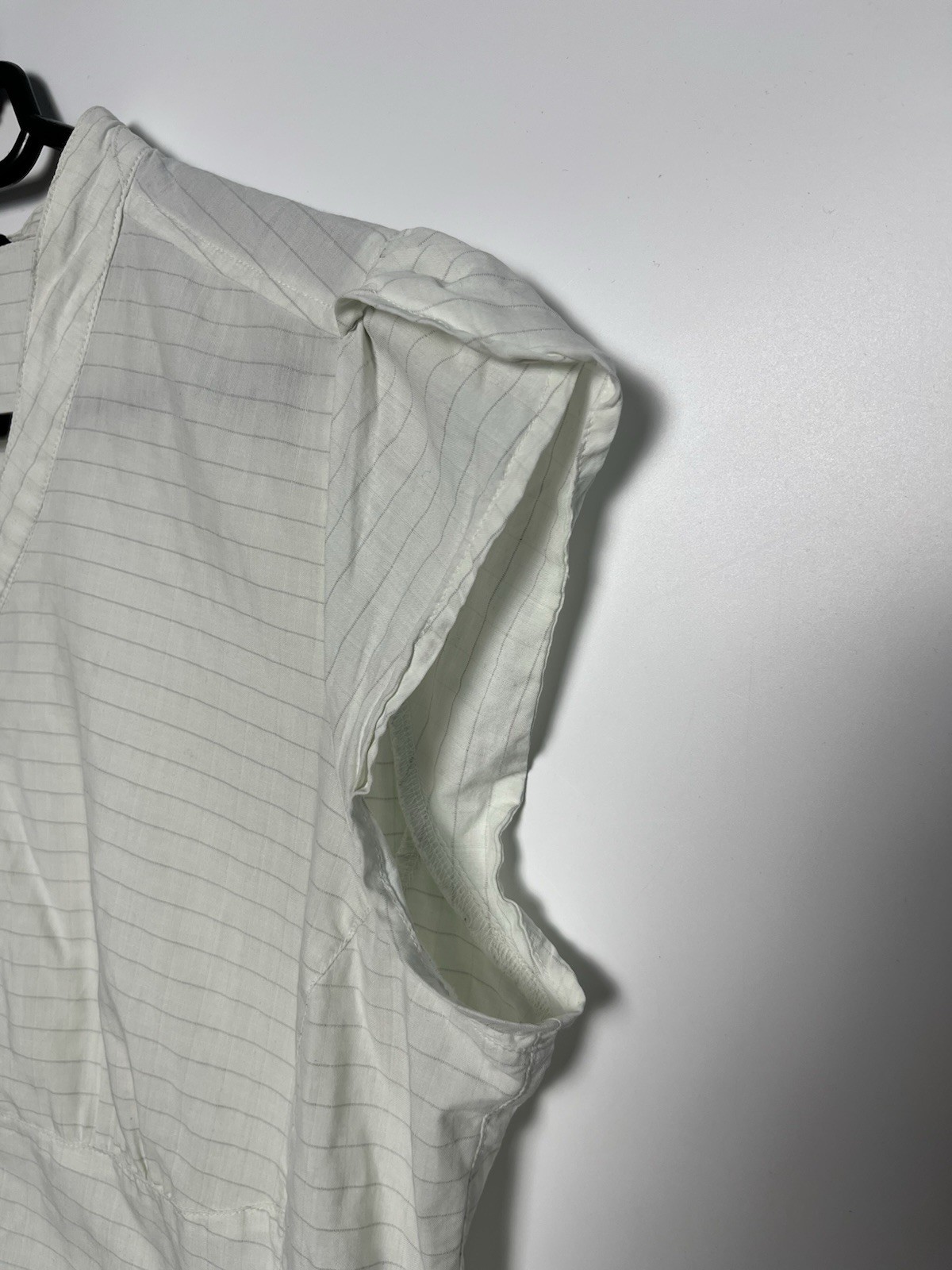 ARC'TERYX Camicia donna bottoni manica corta scollo a V Arcteryx a righe taglia xl