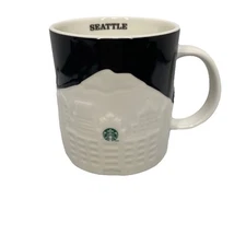 Starbucks Seattle City 3D Relief Collector Series 2012 Coffee Cup Mug 16oz