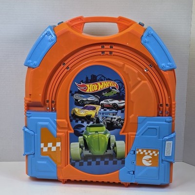 Hot Wheels Carrying Case Slot Track Racing Set2 Controllers WORKS ( No Cars )