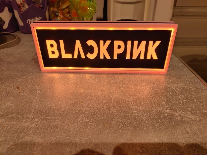 Logo Lumineux - Black Pink 