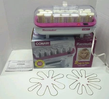 1999 Conair Wavemaker HS16X Hair Curlers 20 Tangle Free Hot Rollers & 17 Clips 