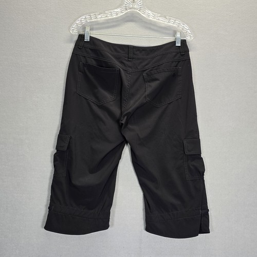 Pantalones de Carga Recortados Capri ATHLETA Dipper Aire Libre Senderismo Informales Negros Talla 4 - Imagen 4 de 17