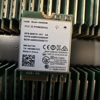 Intel 8260NGW Dual Band 802.11ac 867Mbps + Bluetooth 4.2 Wifi Card
